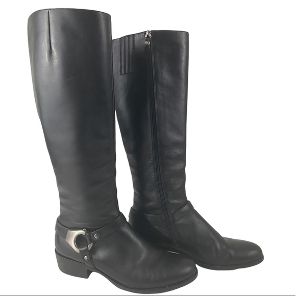 VIA SPIGA Kacey  Leather Riding Boots - Picture 2 of 10